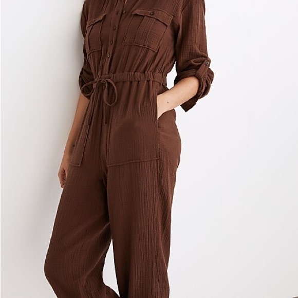 Madewell Lightspun Tapered-Leg Jumpsuit - Picture 2 of 5